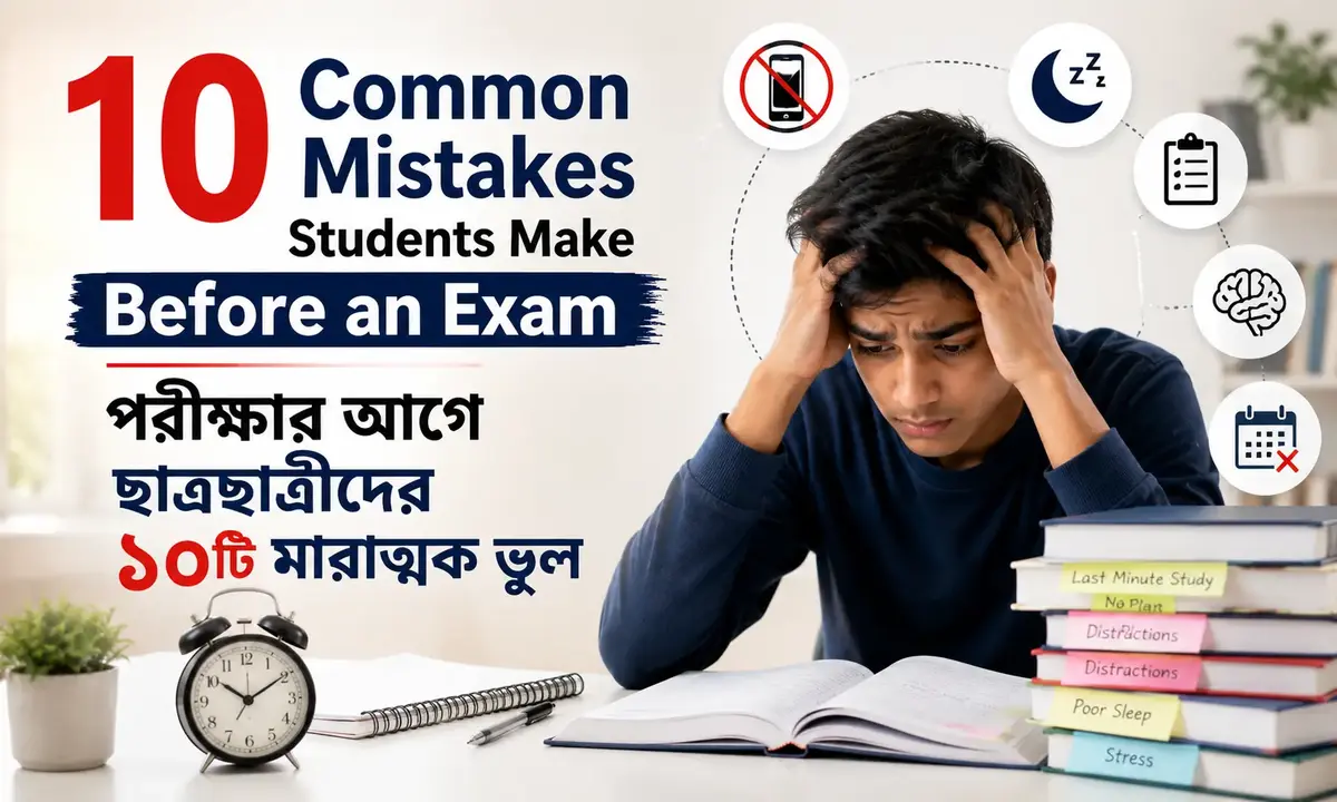 10 Common Mistakes Students Make Before an Exam | পরীক্ষার আগে ছাত্রছাত্রীদের ১০টি মারাত্মক ভুল