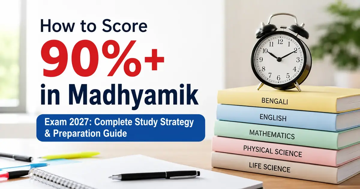 How to Score 90%+ in Madhyamik Exam 2027: Complete Study Strategy & Preparation Guide