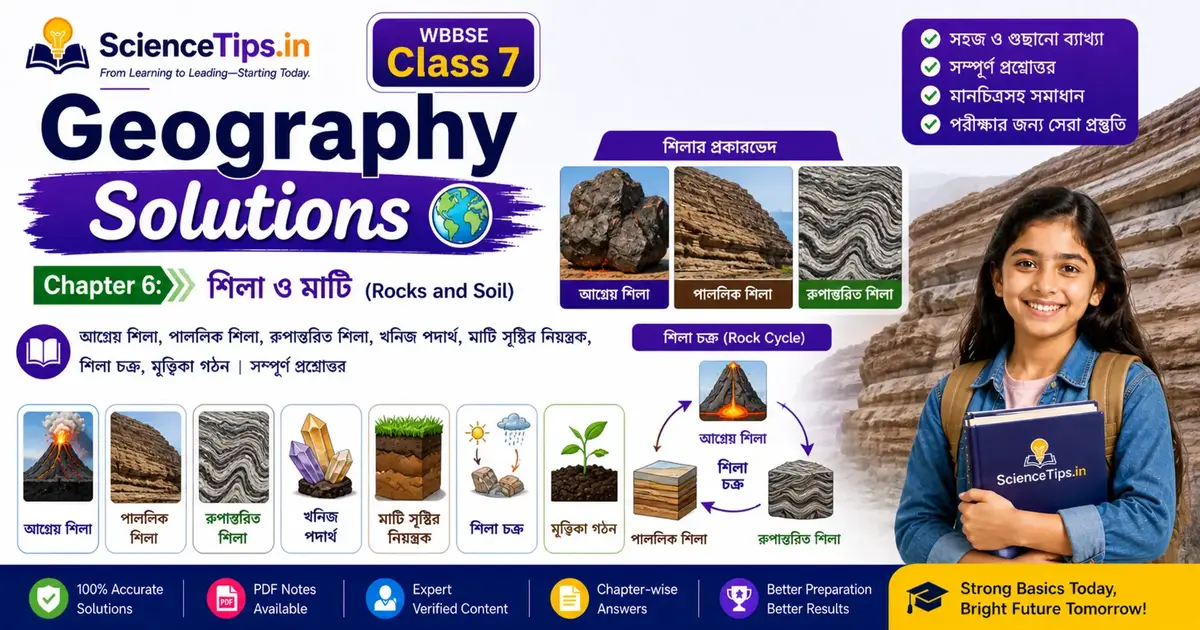 Class 7 Geography Chapter 6 শিলা ও মাটি