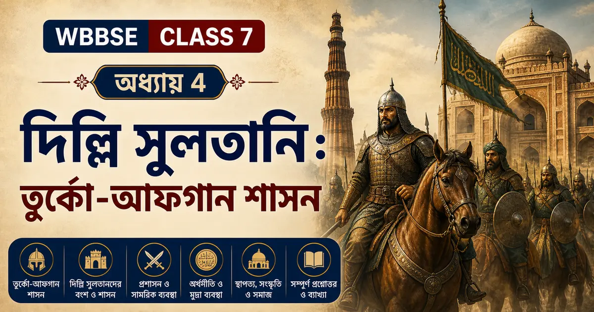 দিল্লি সুলতানি : তুর্কো-আফগান শাসন - Class 7 History Chapter 4
