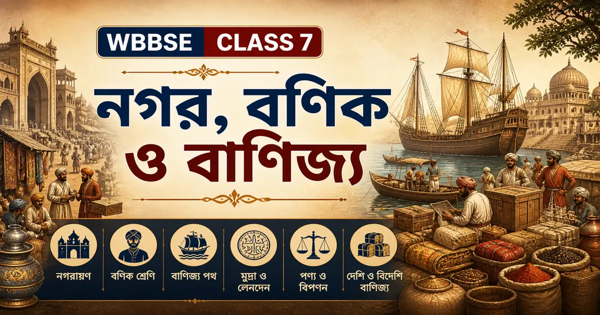 নগর, বণিক ও বাণিজ্য - Class 7 History Chapter 6