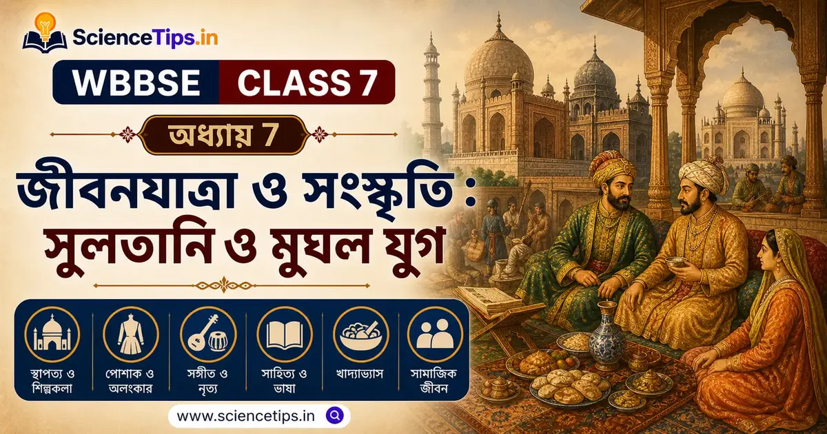 জীবনযাত্রা ও সংস্কৃতি : সুলতানি ও মুঘল যুগ - Class 7 History Chapter 7