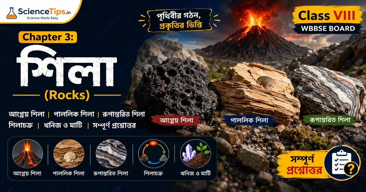 Class 8 Geography Chapter 3 শিলা