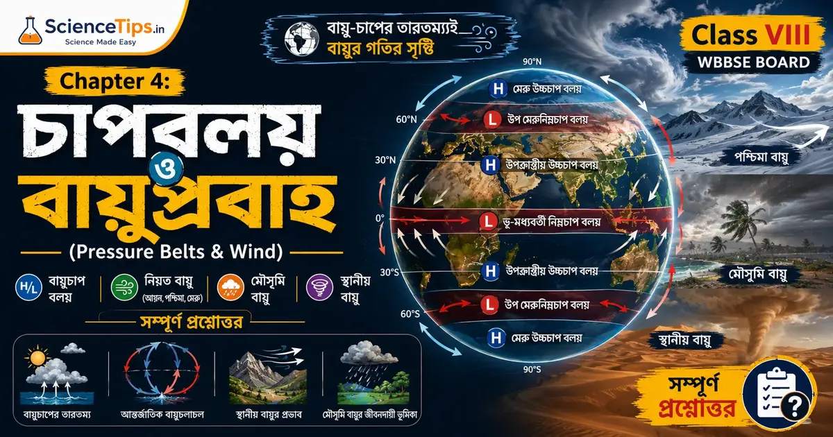Class 8 Geography Chapter 4 চাপবলয় ও বায়ুপ্রবাহ