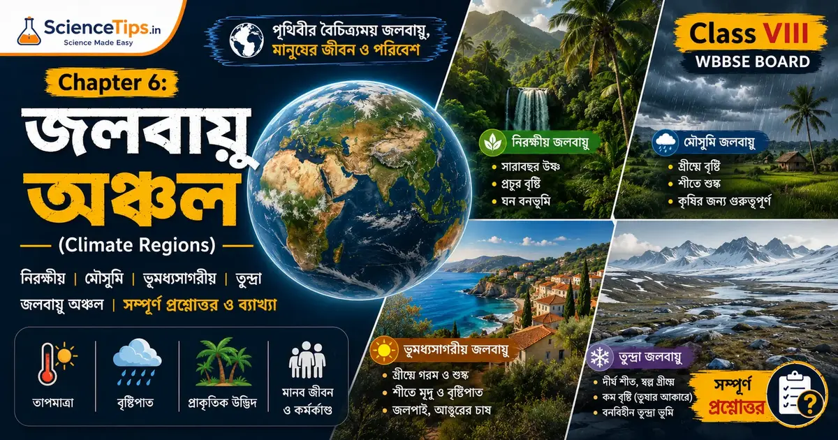 Class 8 Geography Chapter 6 জলবায়ু অঞ্চল