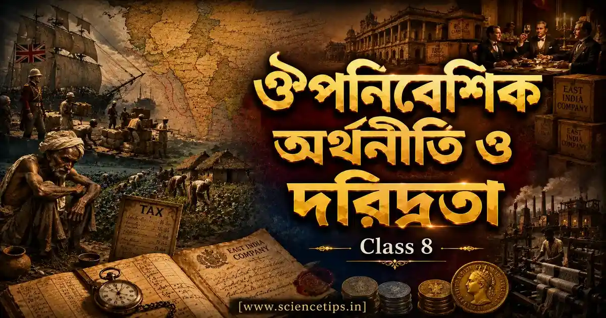 Class 8 History Chapter 4 ঔপনিবেশিক অর্থনীতি ও দরিদ্রতা
