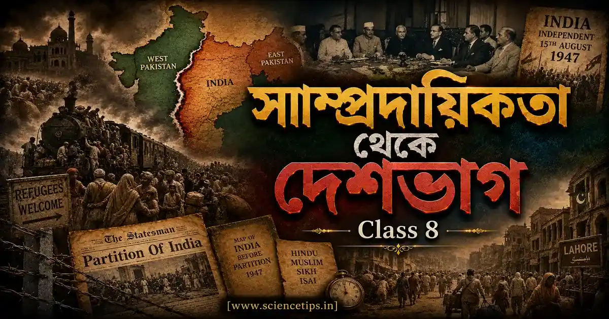 Class 8 History Chapter 8 সাম্প্রদায়িকতা থেকে দেশভাগ