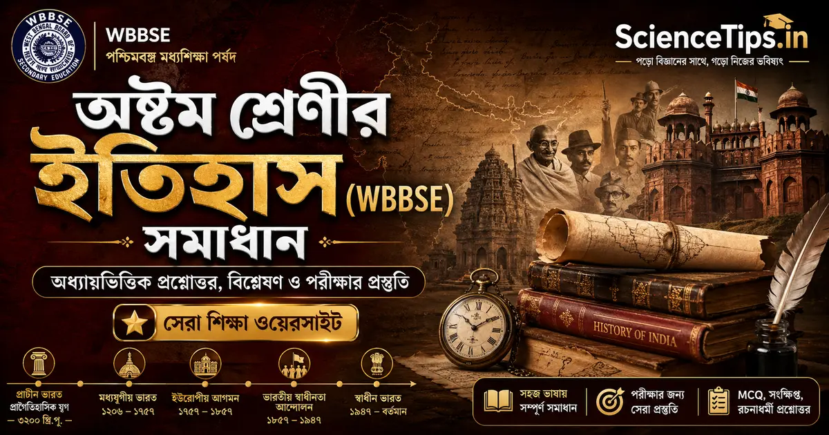 WBBSE Class 8 History Complete Solutions 2026 - ভারতের ইতিহাস ও জাতীয় আন্দোলন