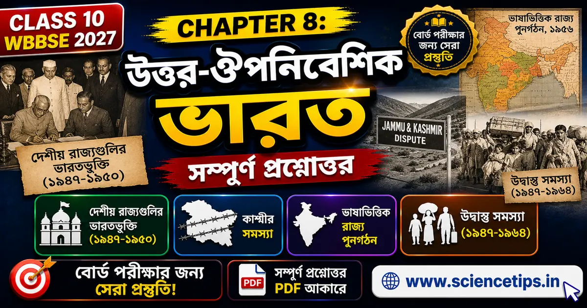 Chapter 8: উত্তর-ঔপনিবেশিক ভারত | Madhyamik History