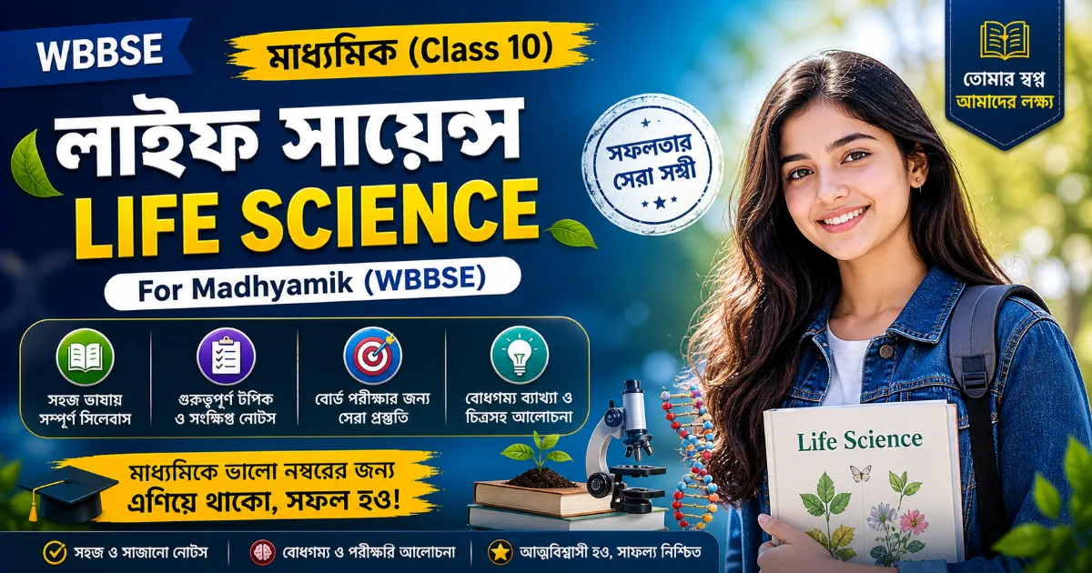 Madhyamik Life Science Complete Solutions 2026 - মাধ্যমিক জীবন বিজ্ঞান