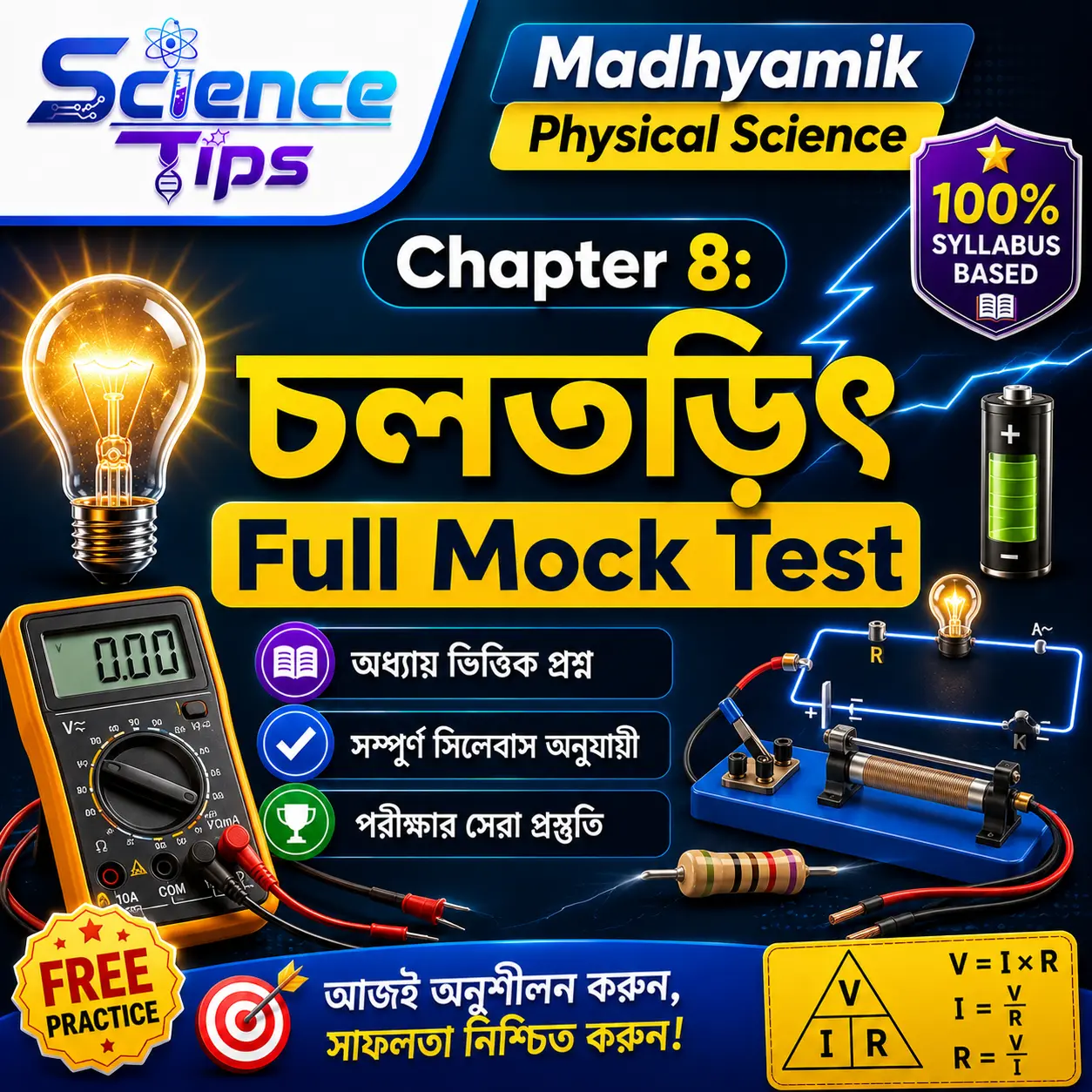 Madhyamik Physical Science Chapter 8 Mock Test